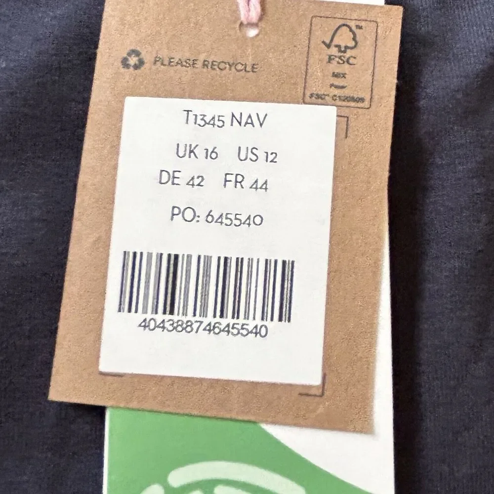 NEW Boden Women's Navy Blue Sleeveless Tank Top Black Size 16‎ / US 12 - Picture 9 of 9